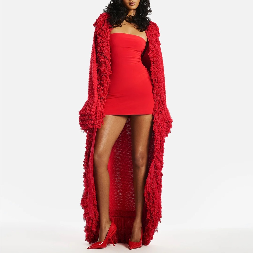 Hanifa Mila Knit Cardigan Dress